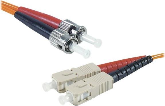 Actual product image Exertis Connect Fibre optic patch cable Eco, 50/125 µm, OM2 fibre, 2x ST plug/2x ST plug, orange, 10.0 m UPC (10 m)