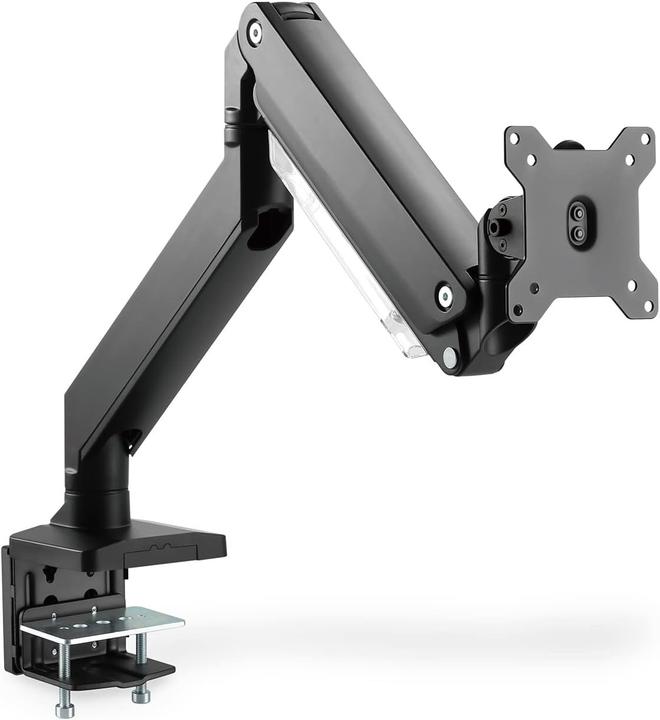 Digitus Universal Single Monitorhalter mit Gasdruckfeder und Klemmbefestigung (Tisch, 35", 15 kg)