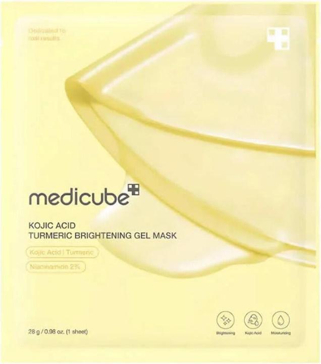Actual product image Medicube Kojic Acid Turmeric Brightening Gold Jelly Gel Mask Overnight Face (28 g)