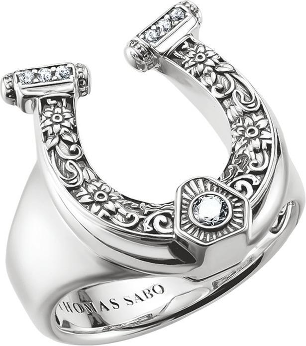 Produktbild Thomas Sabo Ring Hufeisen Elyndra geschwärtzt Silber (18, 58, 925 Silber)