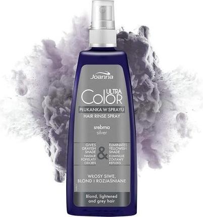 Produktbild Joanna Ultra Color System Silver Spray Rinse Forond And Lightened Hair 150Ml (150 ml)