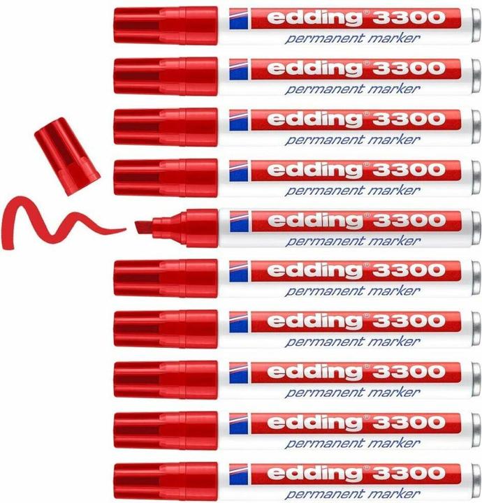 Produktbild Edding Permanent Marker 3300, mit Keilspitze (10x)