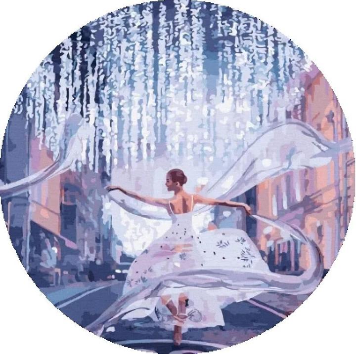 Immagine prodotto Twoje Hobby Rundes Malen nach Zahlen - Ballerina 40cm