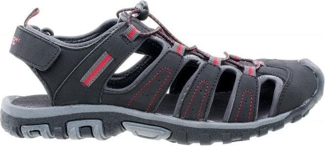 Actual product image Hi-Tec Mens Black and Red Tiore Sandals, Size 44 (44)