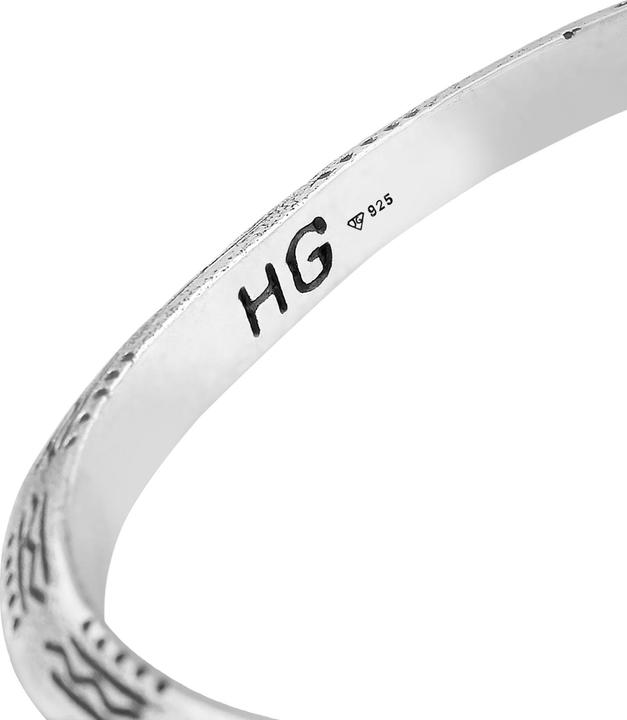 Immagine prodotto Haze & Glory Armband Armreif - Azetec 925 Silber (18 cm, Argento 925)