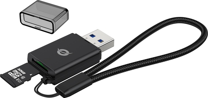 Produktbild Conceptronic Card Reader USB-A -> Micro SD/TF 3.0 schwarz (USB)