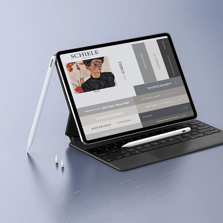 Actual product image Joyroom JR-X9S PRO Active Capacitive Pen (incl. 2 Spare Nibs) White