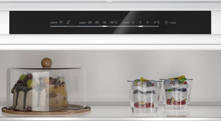 Actual product image Siemens iQ100, Built-in fridge-freezer combination with bottom freezer compartment, 193.5 x 69.1 cm, drag (383 l)