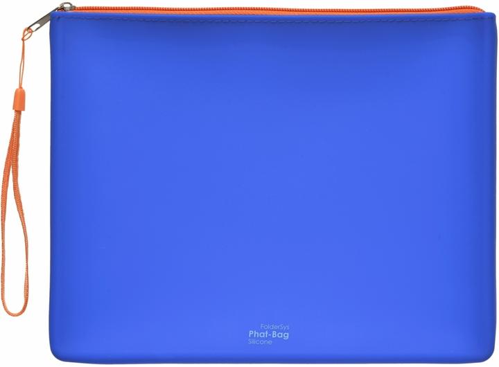 Foldersys Sac à fermeture éclair PHAT BAG A5 bleu/orange 1,2 mm (A5, 1 x)