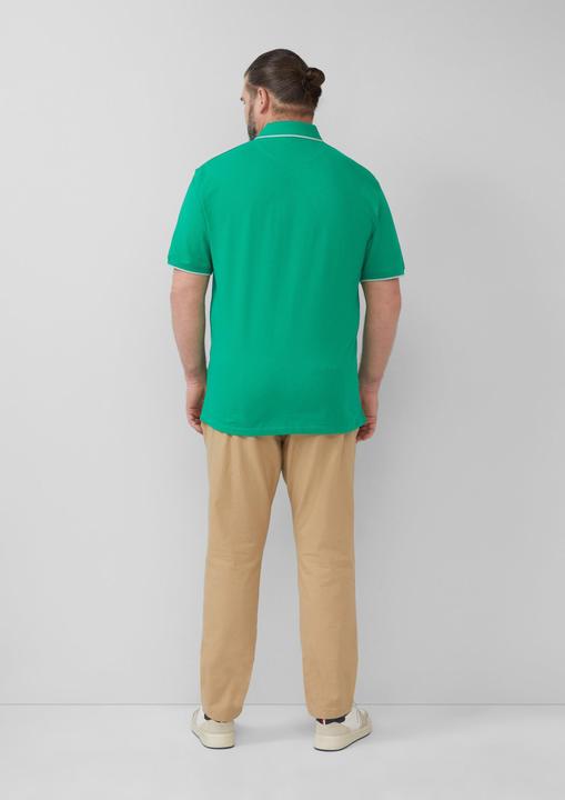 Produktbild S.Oliver Polo-Shirt Sportives Piqué-Poloshirt mit Kontrast-Details (XXL)