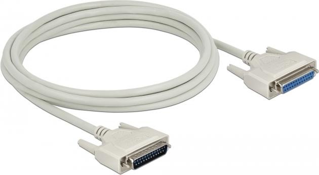 Actual product image Delock Serial cable D-Sub 25 male to female 3 m (3 m, VGA)