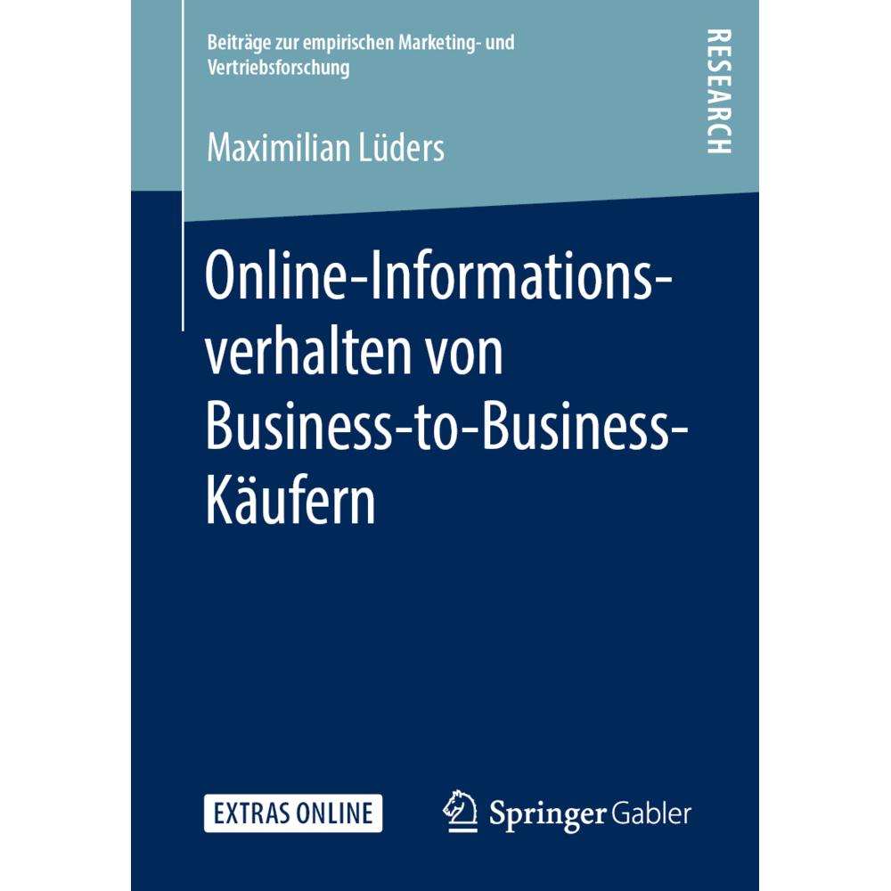 Online-Informationsverhalten von Business-to-Business-Käufern, Fachbücher von Maximilian Lüders