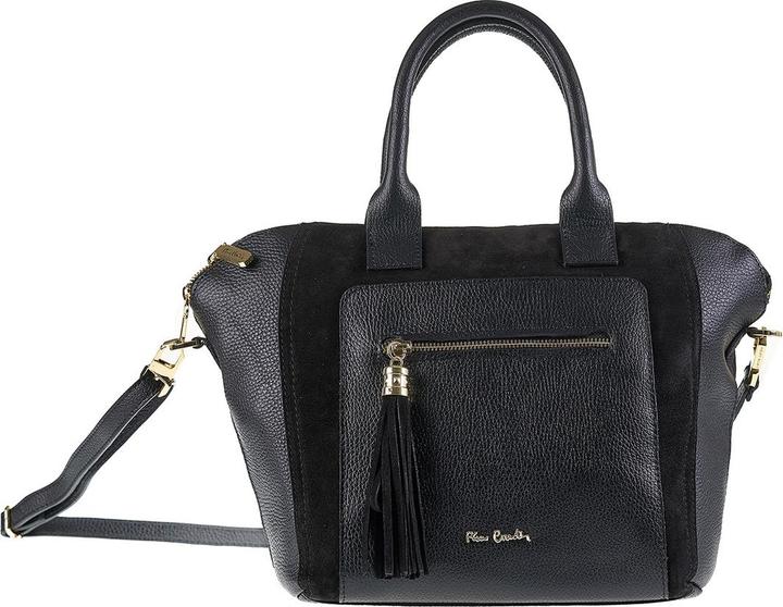 Actual product image Pierre Cardin Damen Handtasche Made In Italy - Modell Silvana Pro - 100% Leder - 40.0 X 26.0 X 17.0 Cm