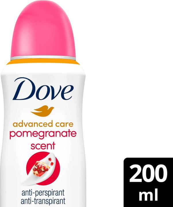 Image du produit Dove Déodorant Advanced Care Protection Pomegranate and Lemon 72 Hours Spray 200ml (Spray, 200 ml)