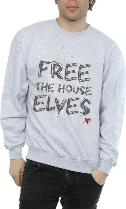 Actual product image Mens Dobby Free The House Elves Sweatshirt (XXL)