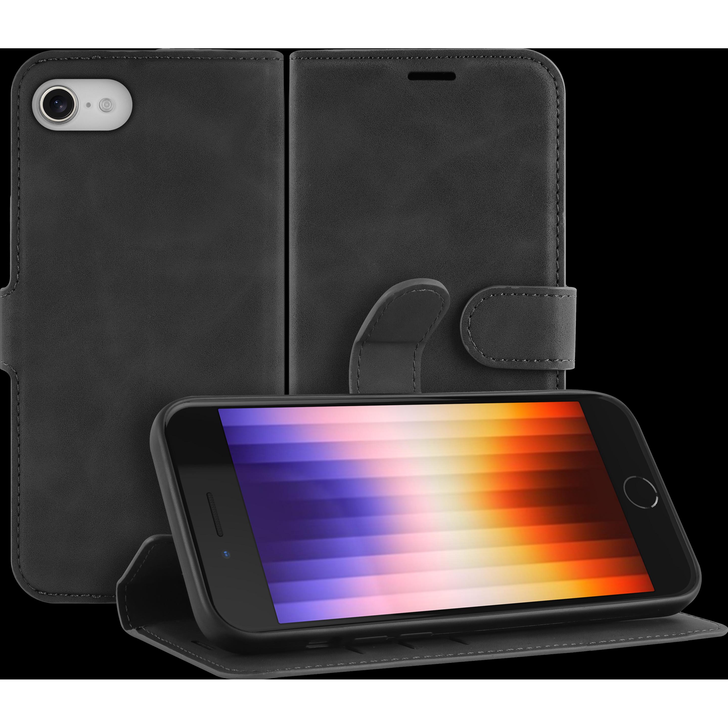 Cazy Premium-Geldbörsen-Etui für iPhone SE 2022, Magnetisches Geldbörsen-Etui, Kartenfächer, Ständer - (Apple iPhone SE ...