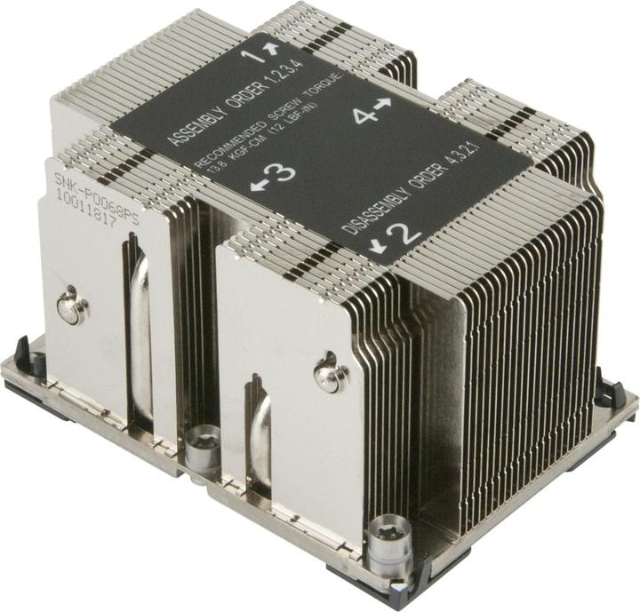 Supermicro SNK-P0068PS: CPU-koeler 2U (64 mm)