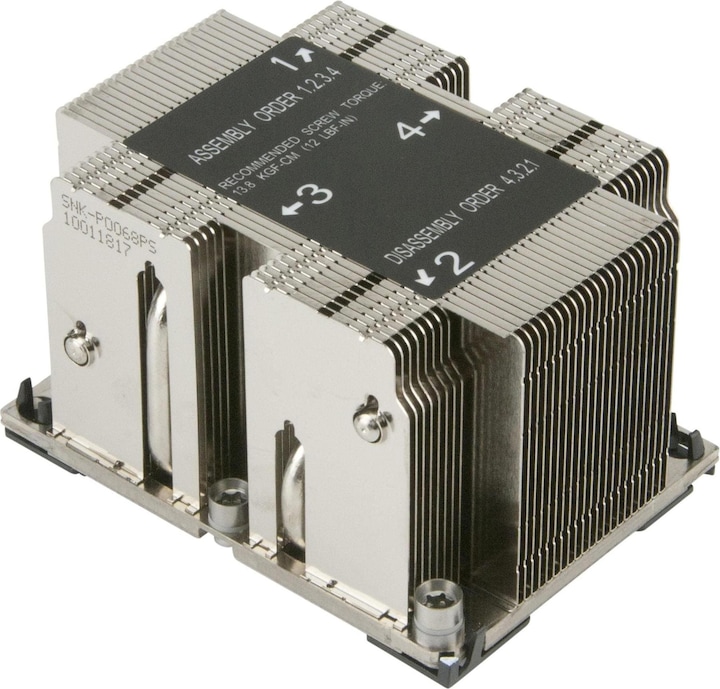 Supermicro SNK-P0068PS: CPU Cooler 2U (64 mm)