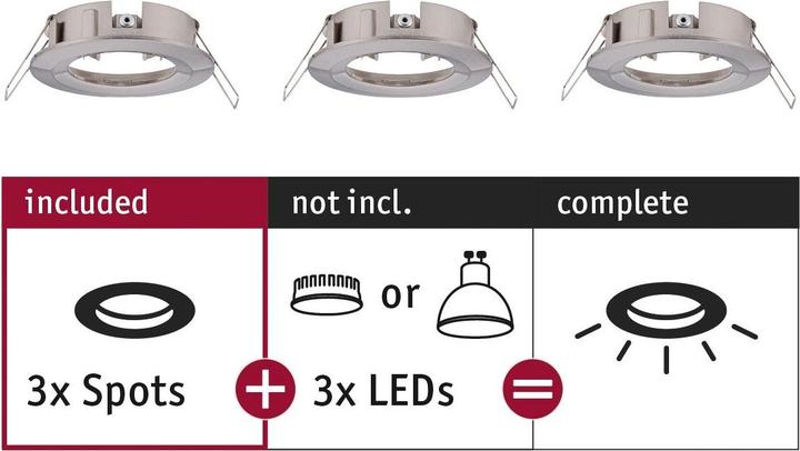 Actual product image Paulmann Recessed light Choose Set