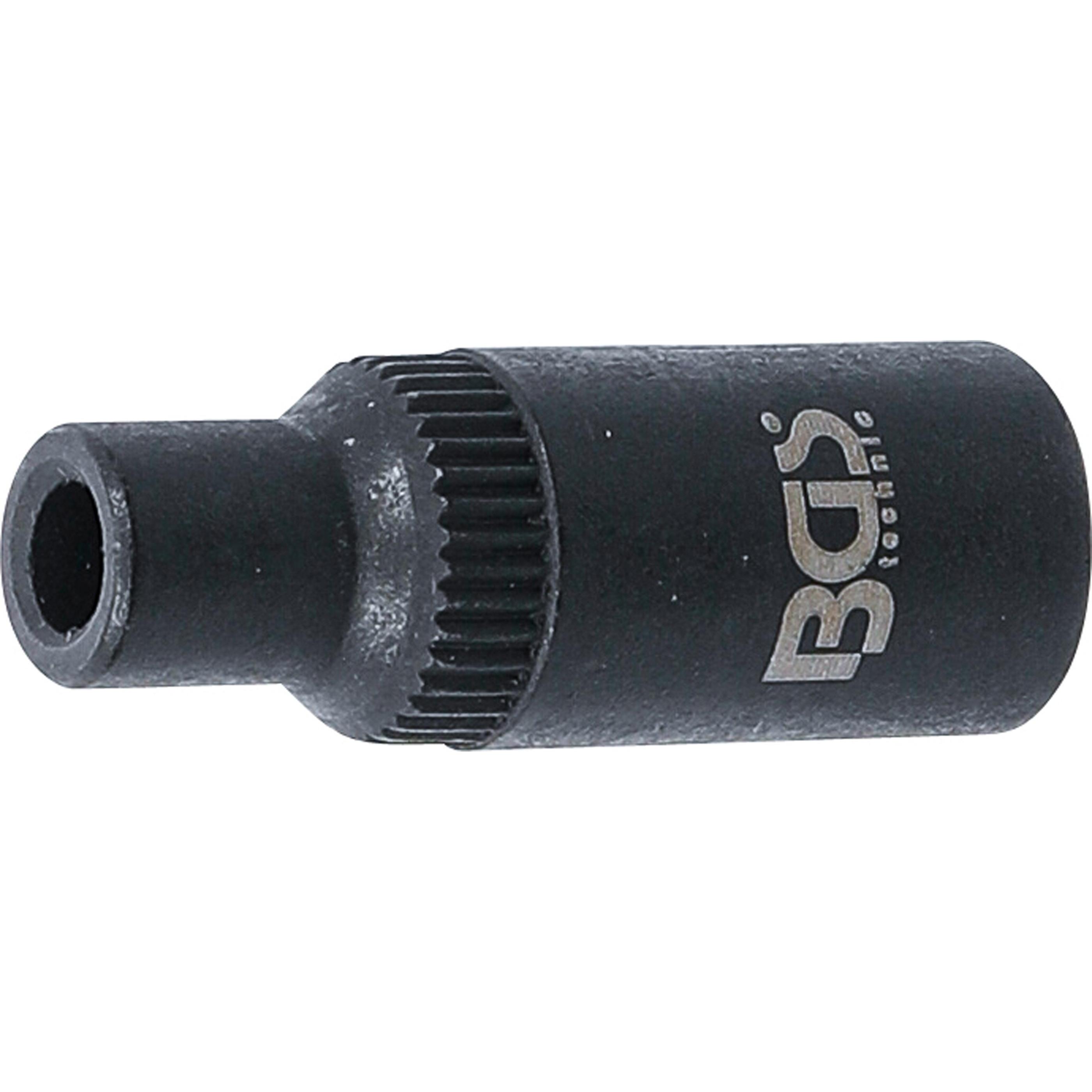 BGS, Gewindeschneider + Gewindebohrer, Gewindebohrer-Aufnahme-Steckschlüssel-Einsatz 6,3 mm (1/4") 3,4 mm