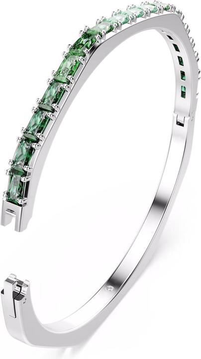 Image du produit Swarovski Matrix Armreif Baguette Schliff Grün (17 cm, Métal Swarovski)