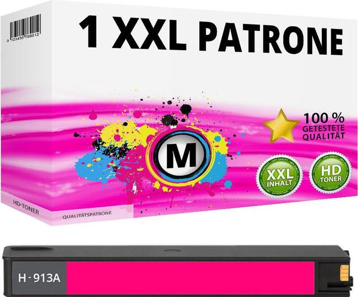 Produktbild Druckfuxx 1x XXL TINTE PATRONEN für HP 913A PageWide Pro 352dw 377dw 452dwt 477dwt magenta