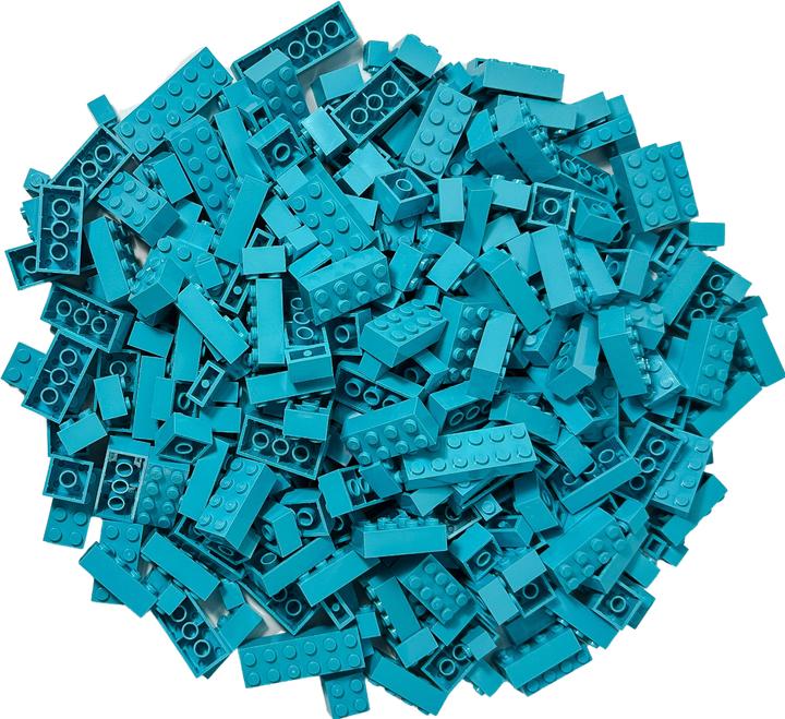 LEGO Building Blocks Azure Blue Basic Mix NEW! Lot 100x Galaxus