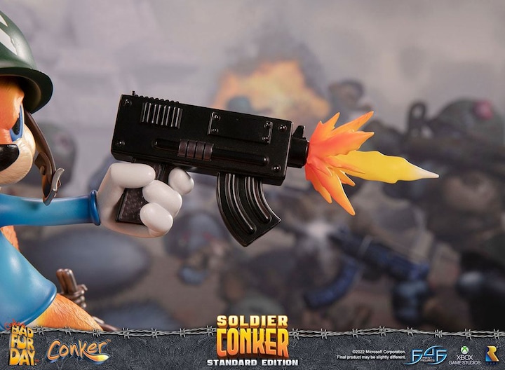Actual product image First 4 Figures ST Conker's Bad Fur Day : Soldier Conker 33cm