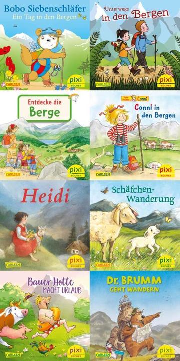 Pixi-8er-Set 301: Mit Pixi in den Bergen (8x1 Exemplar), 8 Teile (Divers, Allemand)