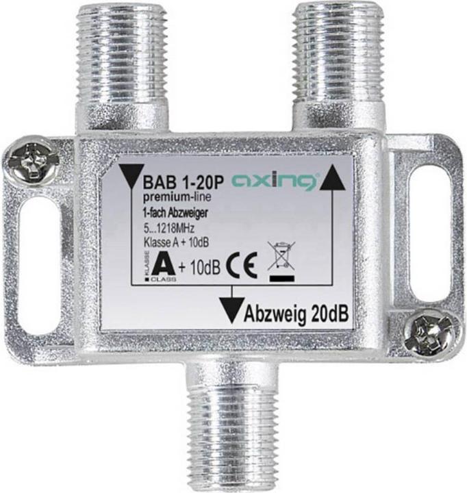 Produktbild Axing Kabel-TV Abzweiger (20 dB, Verteiler und Abzweiger)