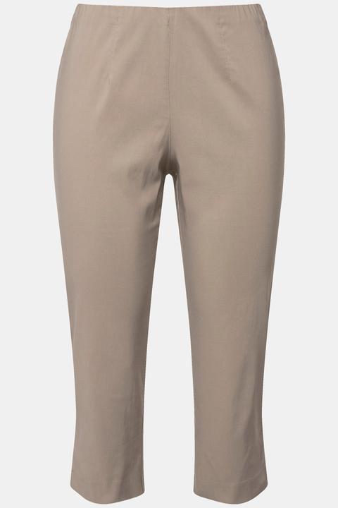 Actual product image Ulla Popken Stretch Basic Bengaline Capri Pants (48)