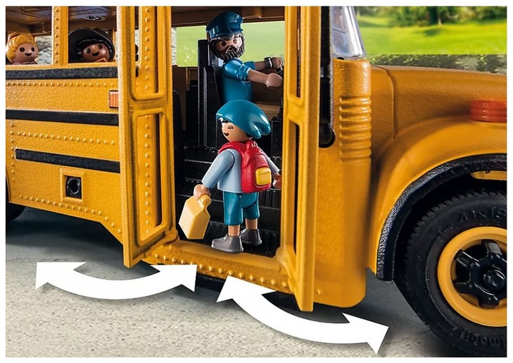 Productafbeelding Playmobil City Life Amerikaanse schoolbus - 70983 (70983, Playmobil Stadsleven)