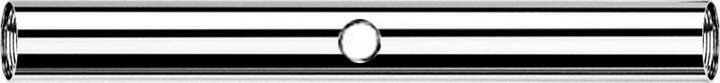 Image du produit Star Piercing Tige de barbell avec un filetage femelle de 1,2 mm argenté et un trou fileté de 0,8 mm (sans laiton, Titane G23)