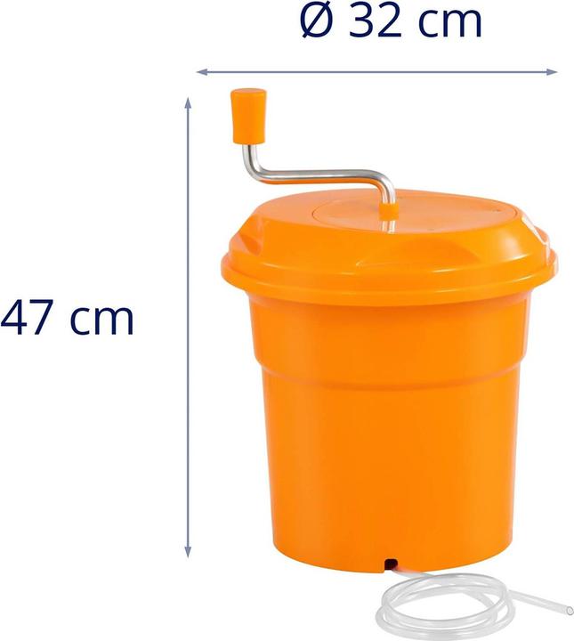 Produktbild Royal Catering Salatschleuder manuell Salatsieb Salad Spinner Salattrockner 12 l Kurbel