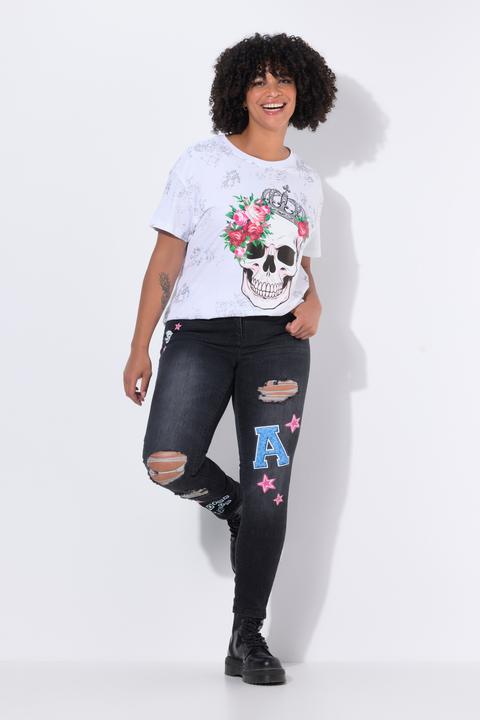 Actual product image Angel of Style Jeans Emma, Slim Fit, 5-Pocket, destroyed, Prints (58)