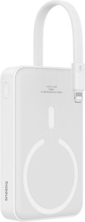 Actual product image Baseus Powerbank Magnetic Mini 10000mAh 20W MagSafe (white) (10000 mAh, 20 W, 37 Wh)