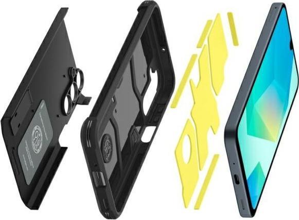 Actual product image Spigen Tough Armor Sam A16 4G/5G czarny/black ACS08889 (Samsung Galaxy A16)