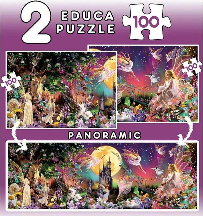 Image du produit Educa Triptyque des fées 2x100 pièces puzzle (100 pièces)