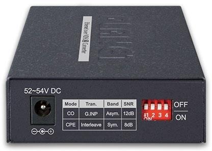 Produktbild Planet 1-Port 10/100/1000T 802.3at PoE+ Ethernet to VDSL2 Converter Breitband Kommunikation (Konverter)
