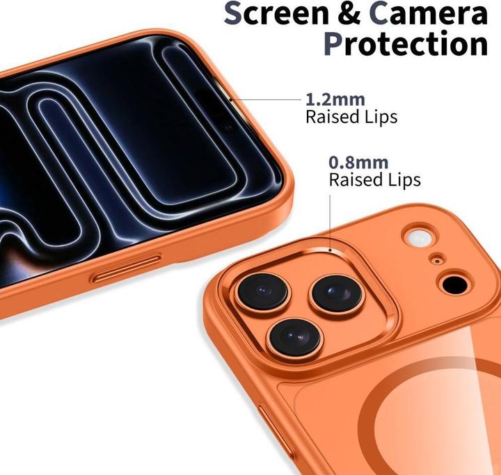 Produktbild Tech-Protect Magmat Magsafe Iphone 17 Pro Kosmisch Orange/Transparent (Apple iPhone 17 Pro)
