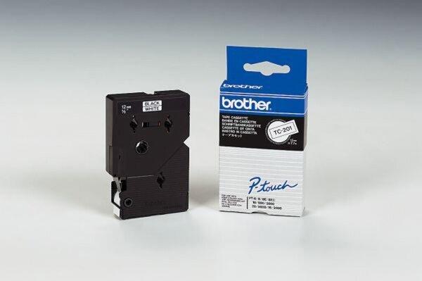 Immagine prodotto Brother Tc-201 (1.20 cm, Nero)