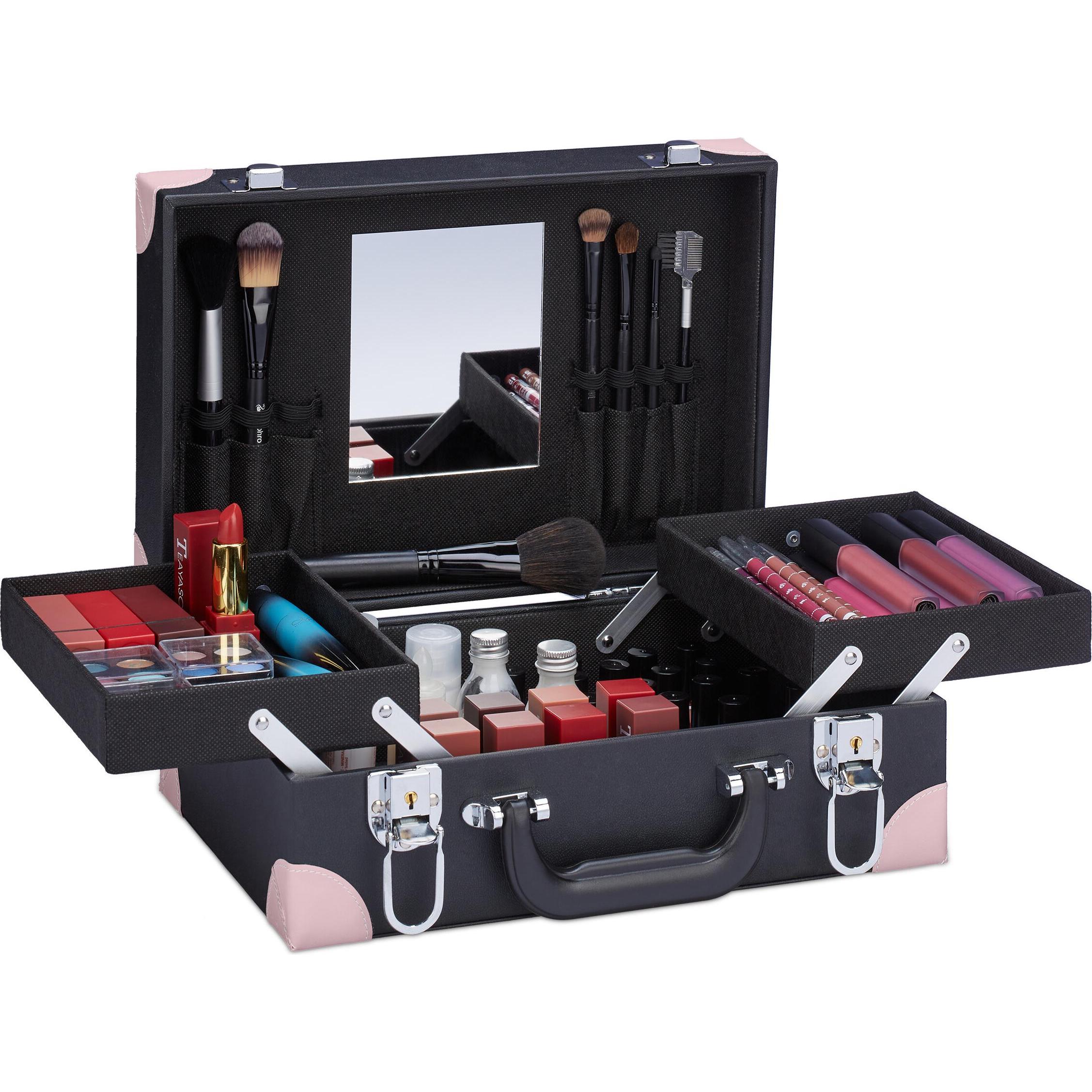 Relaxdays, Zubehör Make-up, Kosmetikkoffer