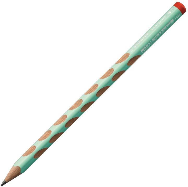 Actual product image STABILO Ergonomic triangular pencil for right-handers - EASYgraph in pastel green - pack of 2 - Hä (3.15 mm, HB, 2 x)