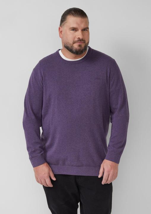 Image du produit s.Oliver Strickpullover Baumwollpullover mit Logo-Stickerei (3XL)