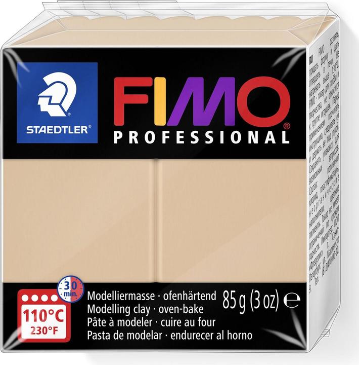 Image du produit Fimo Pâte à modeler PROFESSIONAL, résistant au four, sable, 85 g