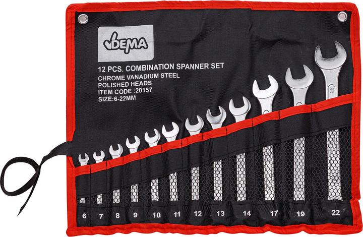 Productafbeelding Dema Ring-/Gabelschlüssel 12tlg. (12 mm, 14 mm, 10 mm, 11 mm, 13 mm)