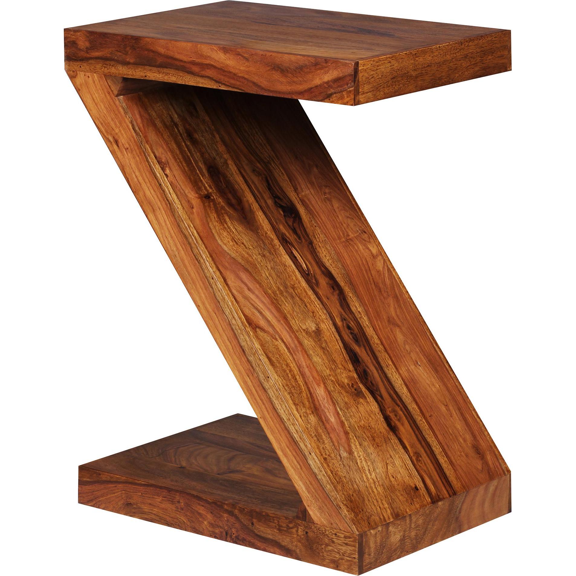 FineBuy, Couchtisch + Beistelltisch, Beistelltisch Braun (44 x 30 x 59 cm)