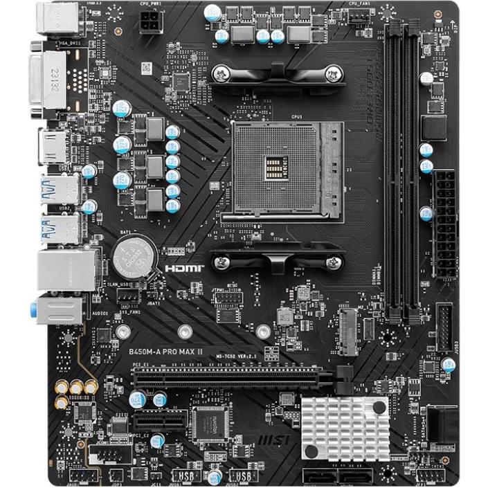 Thumbnail - MSI B450M-A PRO MAX II (AM4, AMD B450, mATX), Mainboard