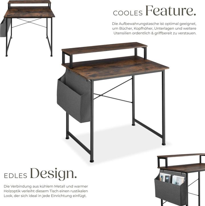 Image du produit tectake Bureau (80 x 55 x 90 cm)