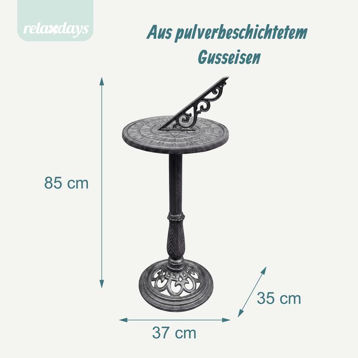 Produktbild Relaxdays Sonnenuhr